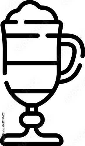 latte illustration on a white background     