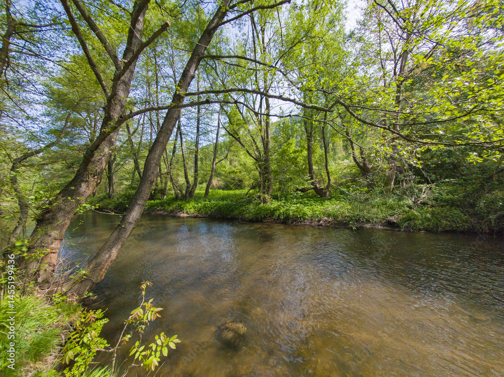 Iskar river near Pancharevo lake, Bulgaria