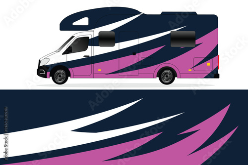 Stylish RV Design with Bold Colors and Patterns