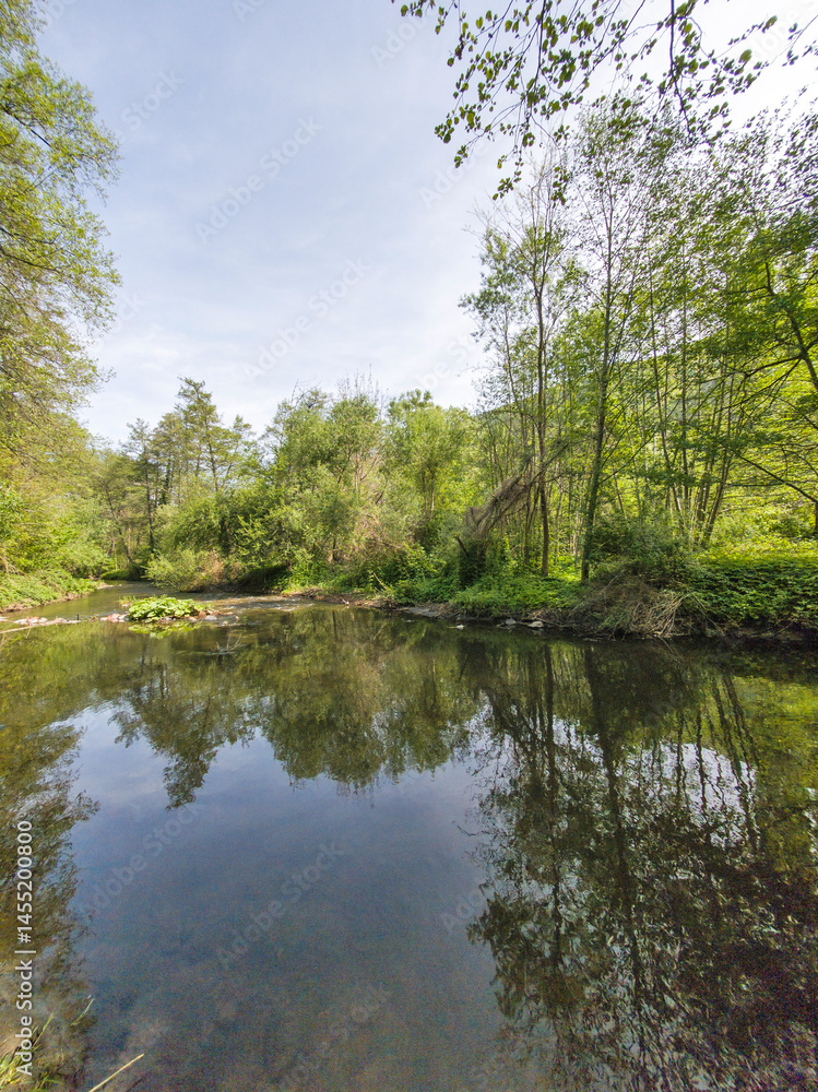 Iskar river near Pancharevo lake, Bulgaria