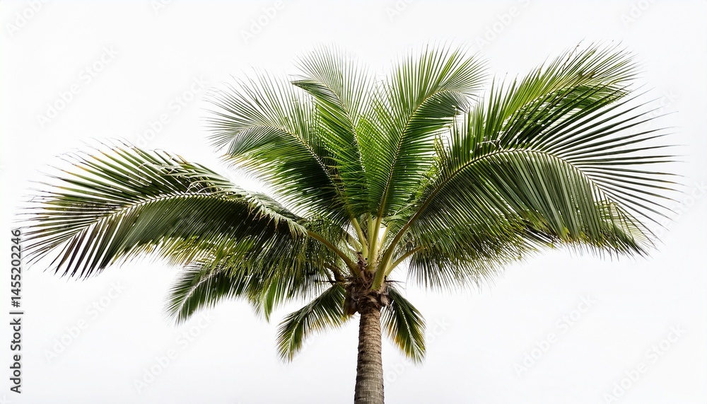 Fototapeta premium palm coconut tree isolated on white background