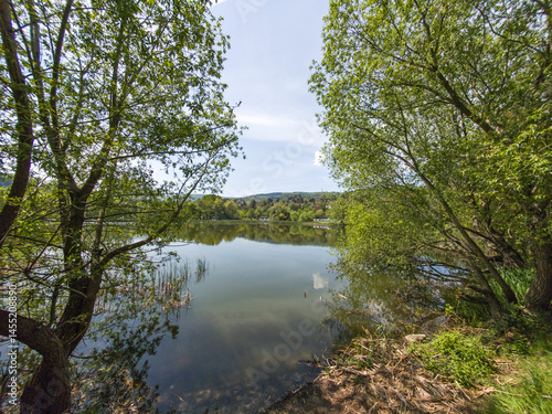 Obraz na płótnie Iskar river near Pancharevo lake, Bulgaria w salonie