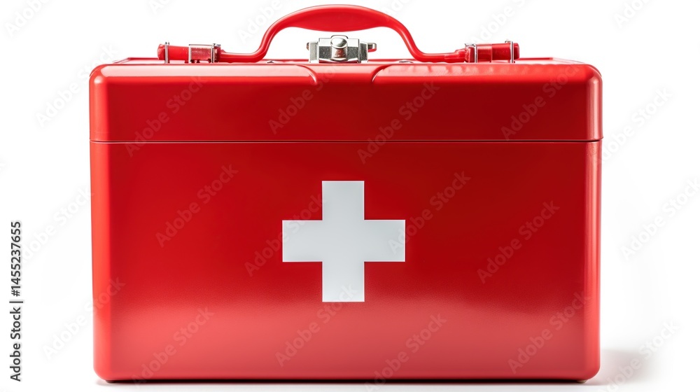 Obraz premium Red first-aid medical kit (1)