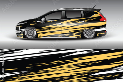 Stylish modified car with dynamic paint design (1)
