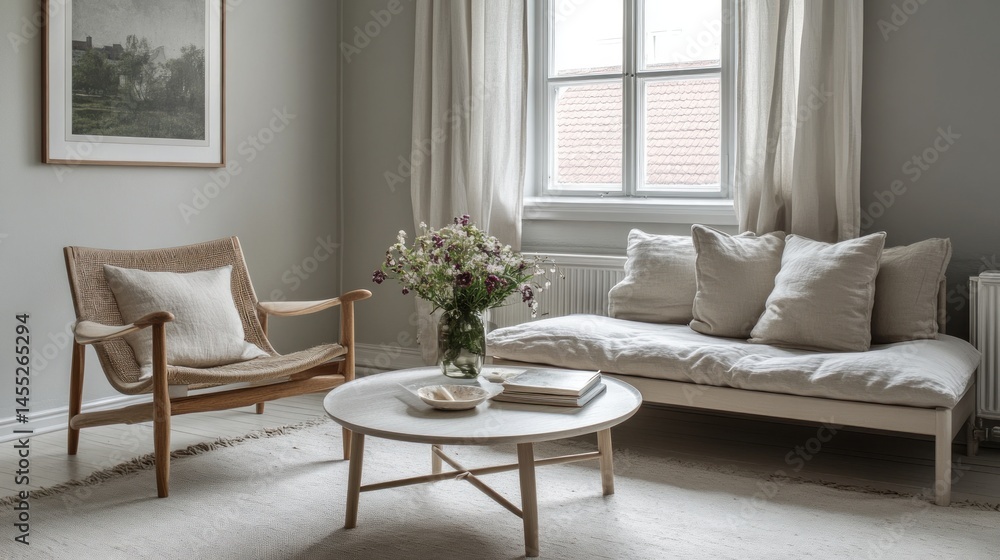 Neutral tones create a serene, inviting living space. Neutral tones create a serene, inviting living space.