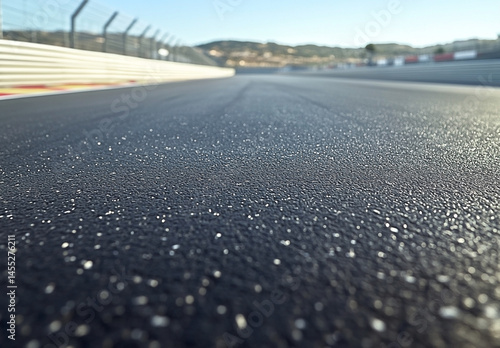 Wallpaper Mural Close-up texture of a pristine asphalt racing track on a bright day Torontodigital.ca