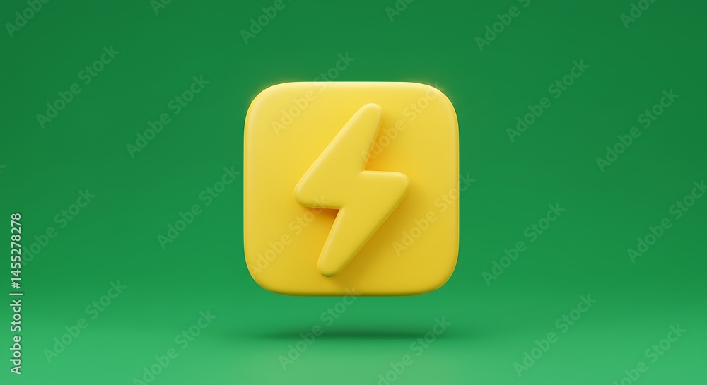 glossy cartoon thunder icon with dynamic lightning shape, centered on isolated green screen
glossy cartoon thunder icon with dynamic lightning shape, centered on isolated green screen