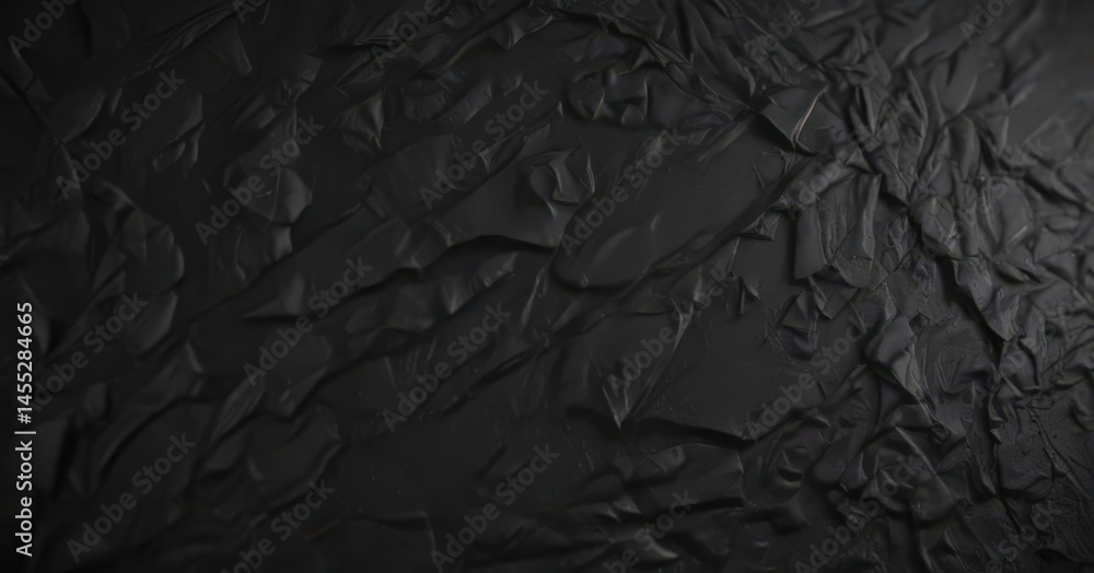 Intricate black paper, close-up, showing wrinkles & wear, backdrop, photography, detail Intricate black paper, close-up, showing wrinkles & wear, backdrop, photography, detail