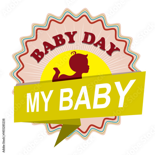 Baby Day date sticker