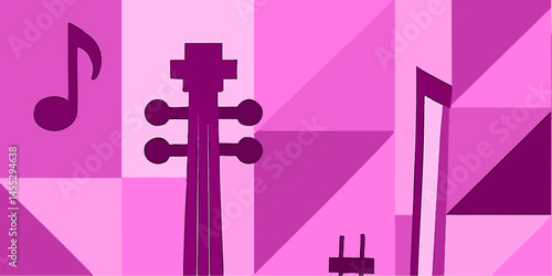 Vector Background of colorful with music theme, Cards, Posters, Flyers, Discs. Editable Background with Clipping Mask. Vector.