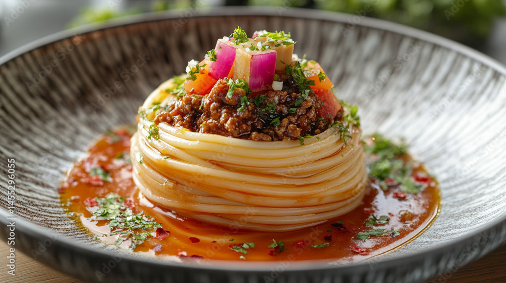 Classic Spaghetti Bolognese served on a white plate symbolizes comfort, tradition, and the warmth of Italian family meals, rich in flavor and rooted in centuries of culinary heritage.