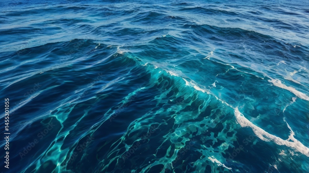 Mesmerizing aquatic scenery featuring undulating water waves in deep ocean Mesmerizing aquatic scenery featuring undulating water waves in deep ocean