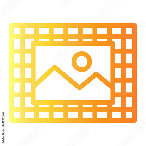 word Line Gradient Icon