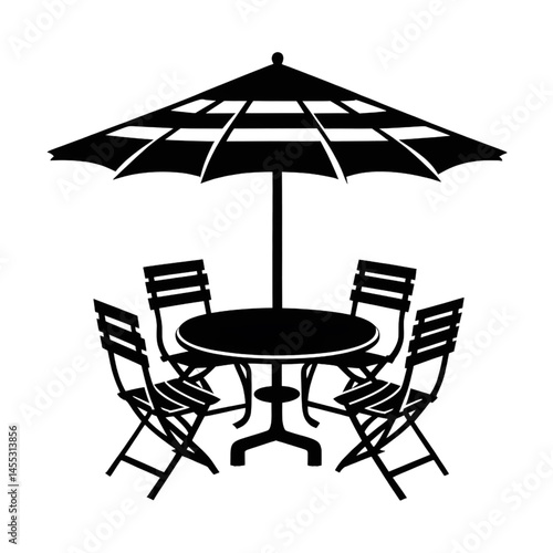Outdoor Patio Furniture Set with Umbrella  