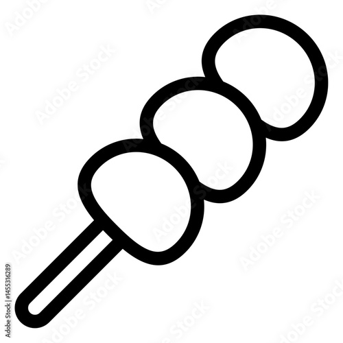 dango mochi vector icon