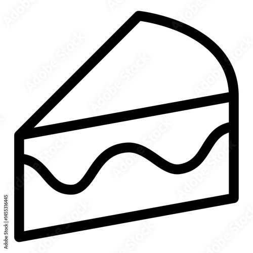 piece of cake vector icon