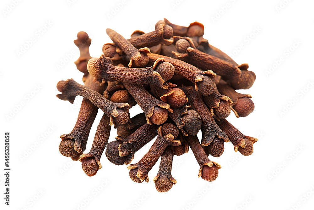 Fototapeta premium Cloves spices isolated on transparent background 