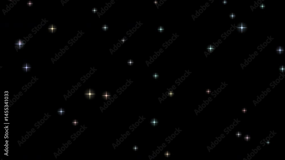 Colorful Glitter Particles Overlay with Light Effects Colorful Glitter Particles Overlay with Light Effects