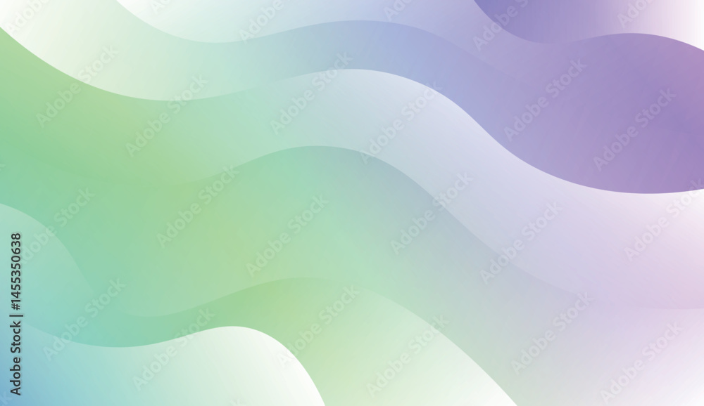 Obraz premium Wave Modern Background. For Business Presentation Wallpaper, Flyer, Cover. Vector Illustration with Color Gradient.