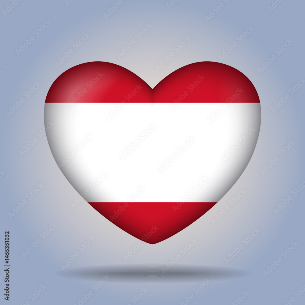 Tahiti flag heart button Isolated on color gradient background. Exclusive Icon flag Tahiti flag heart button Isolated on color gradient background. Exclusive Icon flag