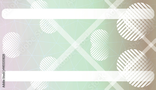 Decorative pattern with triangles, line, circle, space for text style. For your home interior wallpaper, fashion print. Vector illustration. Abstract Gradient Soft Colorful Background.