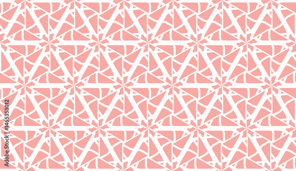 Beautiful bright illustration. New elegant background with curved line in triangular style. Vector seamless. Light pink color. Design for you business Beautiful bright illustration. New elegant background with curved line in triangular style. Vector seamless. Light pink color. Design for you business