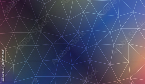 Triangles mosaic cover. Modern design for you business, project. Vector illustration. Blurred Background, Smooth Gradient Texture Color.