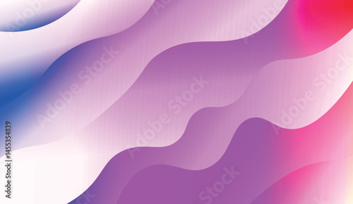 Wave Modern Background. For Your Design Wallpaper, Presentation, Banner, Flyer, Cover Page, Landing Page. Vector Illustration with Color Gradient.