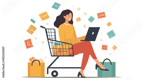 woman shopping online shopping