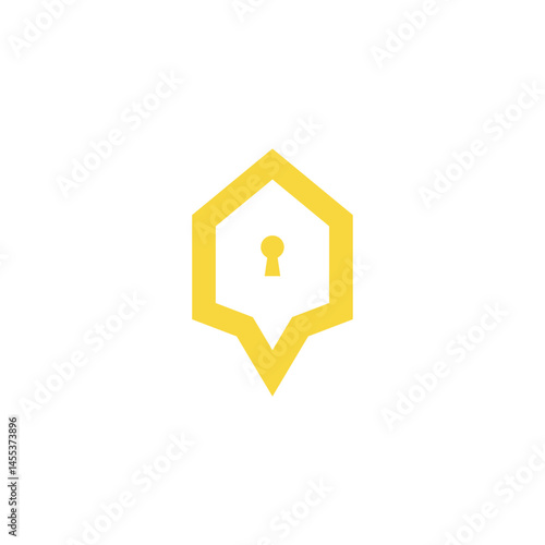 lock house location logo design Free Download lock house location logo design - GFXLoad