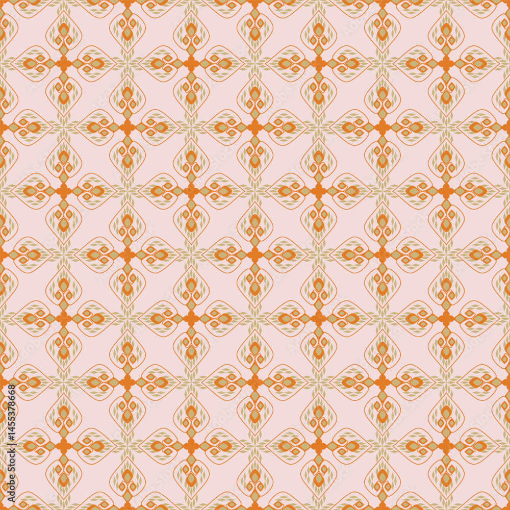 Thai pattern style pattern for fabric and background. Thai pattern style pattern for fabric and background.
