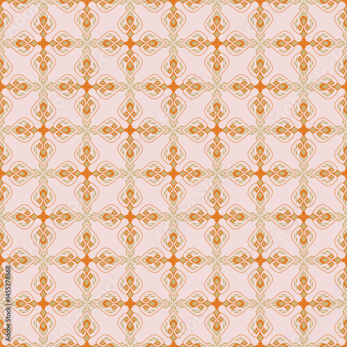 Thai pattern style pattern for fabric and background.