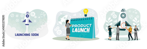 Professional entrepreneurs start business projects with innovation and collaboration.