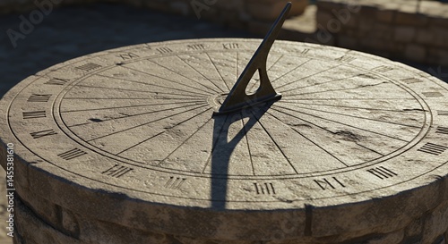 Ancient Stone Sundial: A Timeless Measurement of Time's Passage