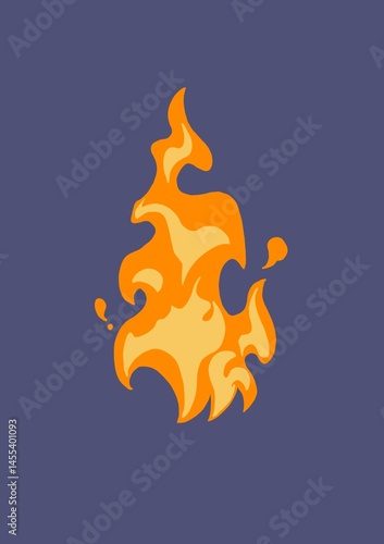 the ilustration of fire