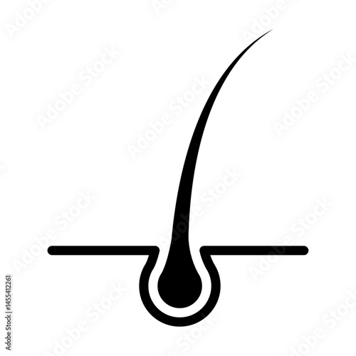 hair icon vector for graphic design, logo, web site, social media, mobile app, ui illustration