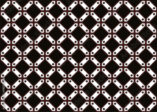Beautiful and elegant vector traditional Javanese ethnic batik pattern template.