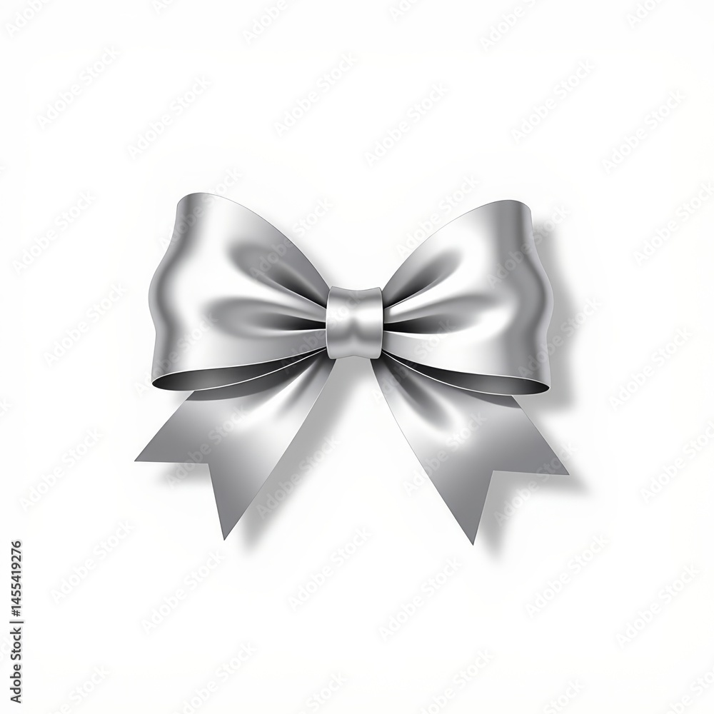 The elegance of silver ribbon The elegance of silver ribbon