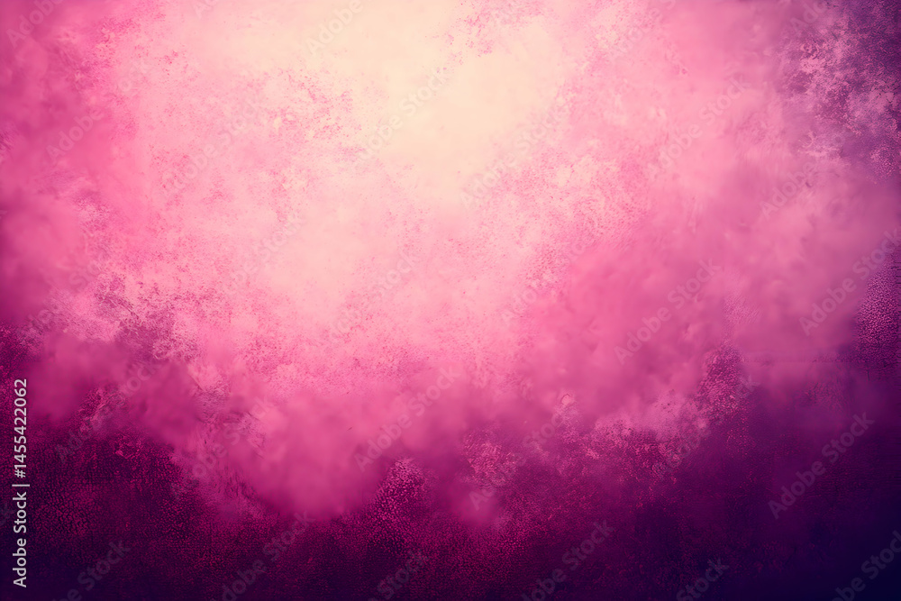 Obraz premium A stunning abstract background showcasing a gradient of vibrant pink and purple hues, textured for a vintage feel. Ideal for design projects needing a touch of elegance and sophistication.
