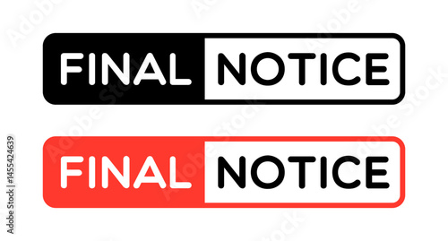 Vector Simple Final Notice Labels