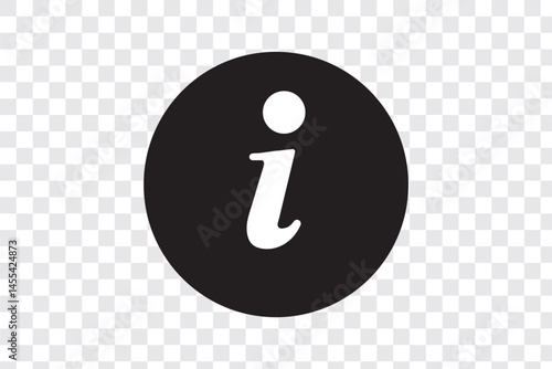 Info icons set. Information icon on isolated on white background. Black info button. Info symbol. Vector EPS 10