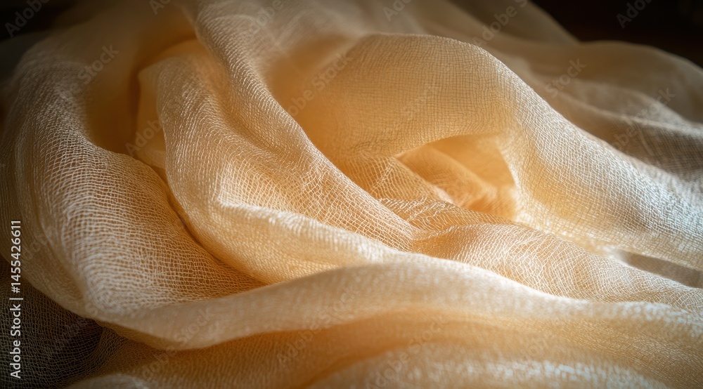 Light peach fabric draped Light peach fabric draped
