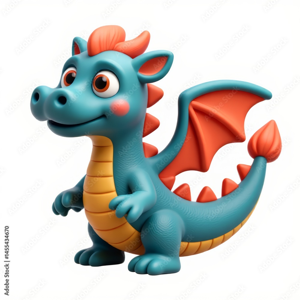 The fantasy adventure of the cute little dragon The fantasy adventure of the cute little dragon
