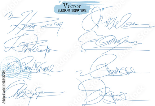 beautiful unique , Signatures set. unique signature, Hand written signature, Autograph signatures pack, name facsimile handwritten by pen names, Document signatures of personal name letters, Fake sign