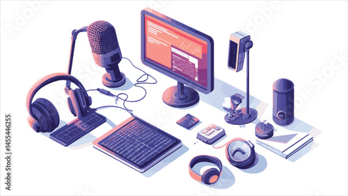 mp3 player and headphones