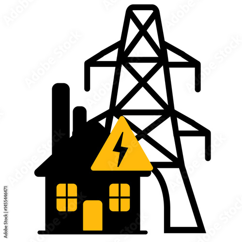 icon representing an electrical industry company