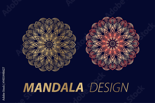 Luxury ornamental mandala design with gorgeous arabesque pattern decorative mandala design template