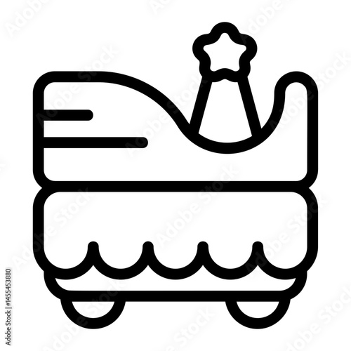 Parade Float Line Icon