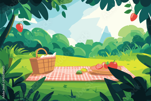 picnic in the garden