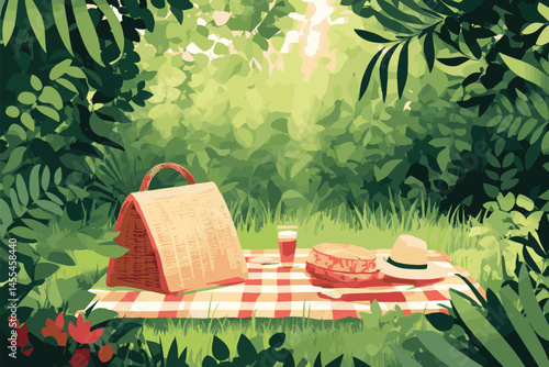 picnic in the garden